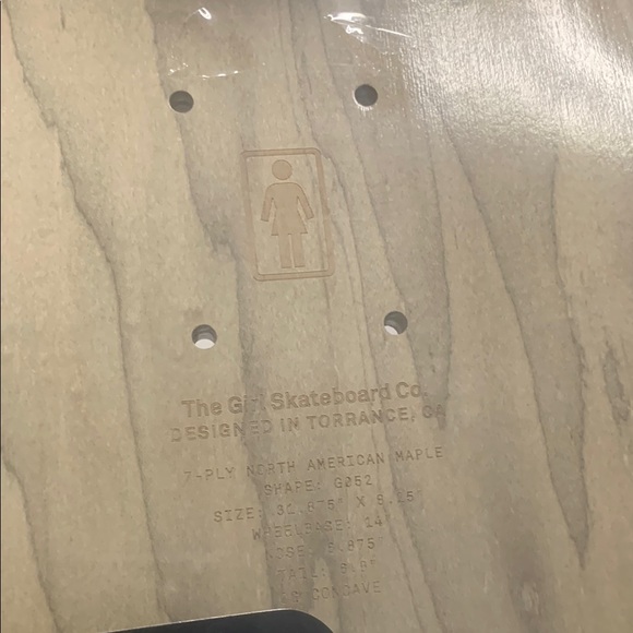 Girl Skateboard Deck with Blue Graphic - Picture 5 of 6